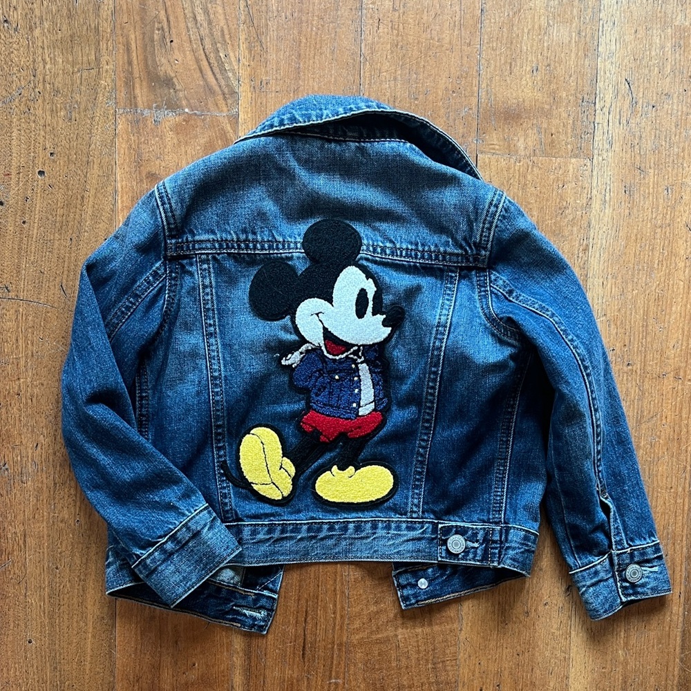 Kids Mickey Mouse Gap Denim Jacket - Blue